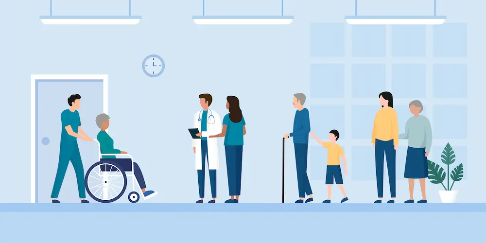 Public and patients schematic diagram